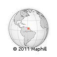 Outline Map of the Area around 6° 28' 13" N, 56° 52' 30" W, rectangular outline