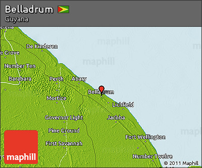 Physical 3D Map of Belladrum