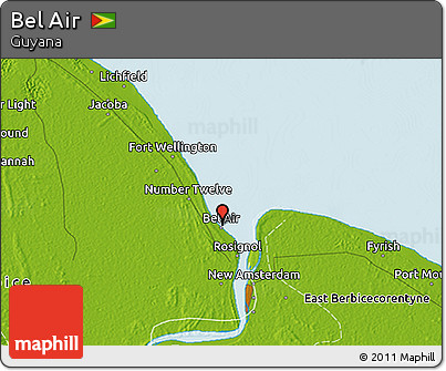 Physical 3D Map of Bel Air