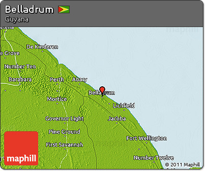 Physical 3D Map of Belladrum