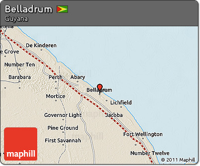 Shaded Relief 3D Map of Belladrum