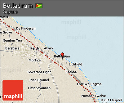 Shaded Relief 3D Map of Belladrum