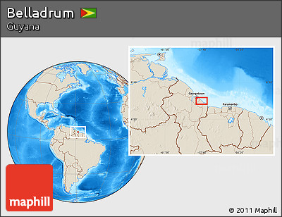 Shaded Relief Location Map of Belladrum