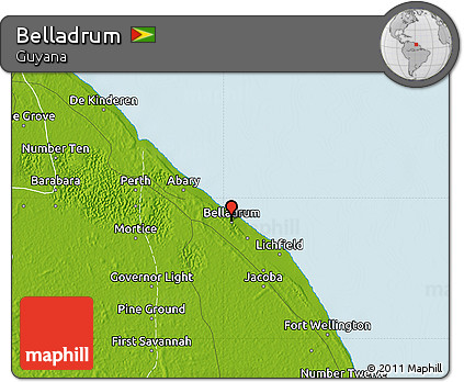 Physical Map of Belladrum