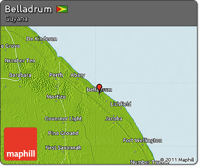 Physical Map of Belladrum
