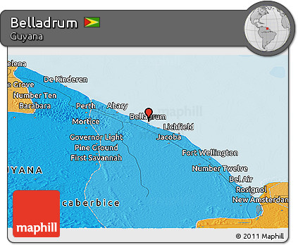 Political Panoramic Map of Belladrum