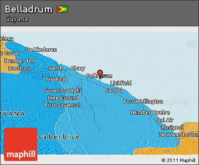 Political Panoramic Map of Belladrum