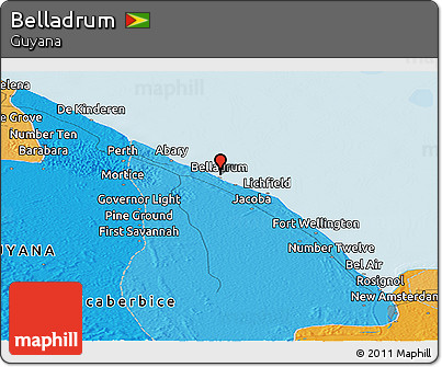 Political Panoramic Map of Belladrum