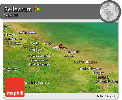 Satellite Panoramic Map of Belladrum