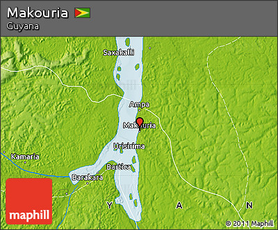Physical Map of Makouria