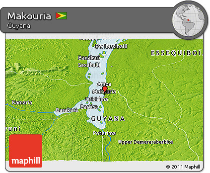 Physical Panoramic Map of Makouria