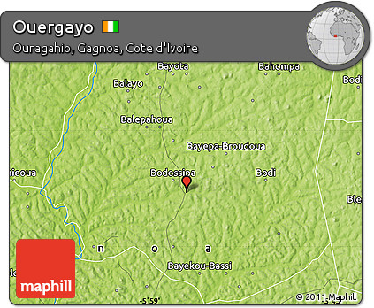 Physical Map of Ouergayo