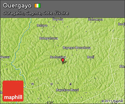 Physical Map of Ouergayo