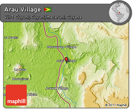 Physical Map of Arau Village