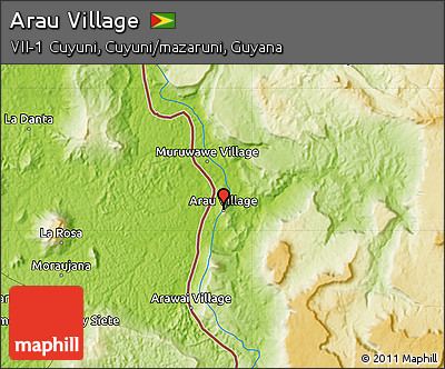 Physical Map of Arau Village