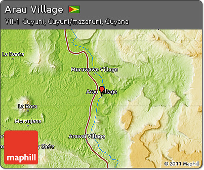 Physical Map of Arau Village