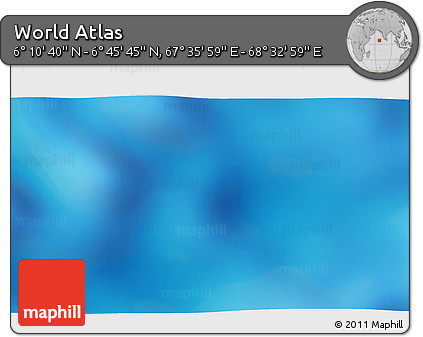 Physical 3D Map of the Area around 6° 28' 13" N, 68° 4' 29" E