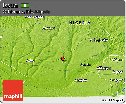 Physical 3D Map of Issua
