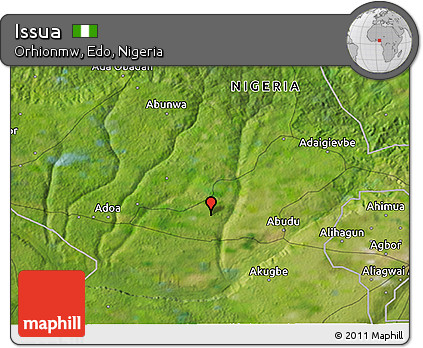 Satellite 3D Map of Issua