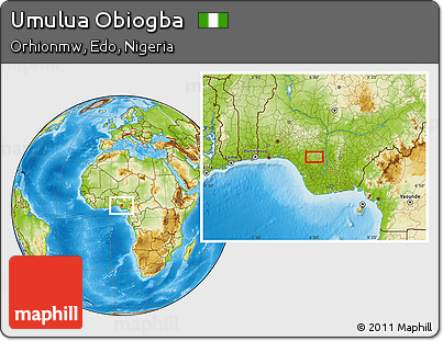 Physical Location Map of Umulua Obiogba