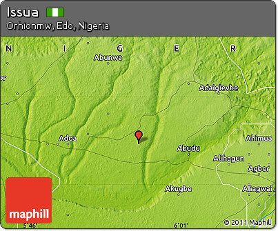 Physical Map of Issua