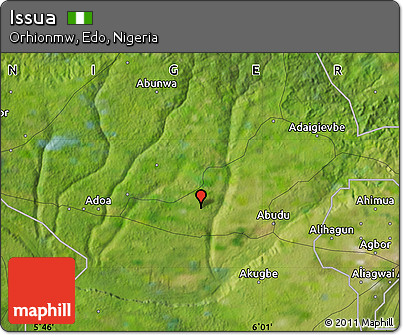 Satellite Map of Issua