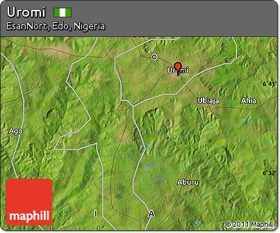 Satellite Map of Uromi
