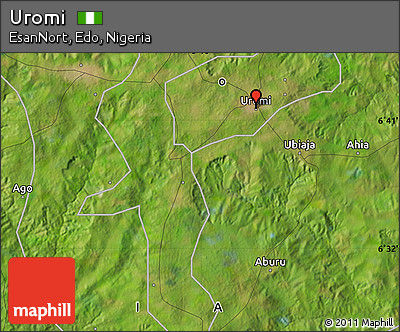 Satellite Map of Uromi