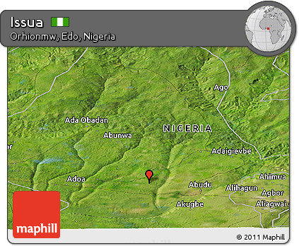 Satellite Panoramic Map of Issua