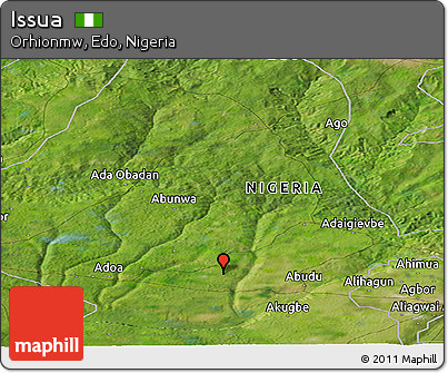 Satellite Panoramic Map of Issua