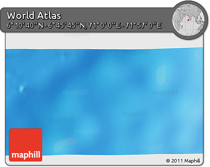 Physical 3D Map of the Area around 6° 28' 13" N, 71° 28' 29" E