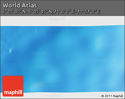 Physical 3D Map of the Area around 6° 28' 13" N, 71° 28' 29" E
