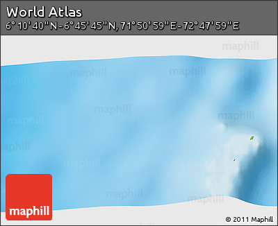 Physical 3D Map of the Area around 6° 28' 13" N, 72° 19' 29" E