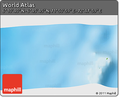Physical 3D Map of the Area around 6° 28' 13" N, 72° 19' 29" E