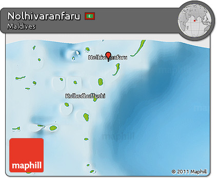 Physical 3D Map of Nolhivaranfaru