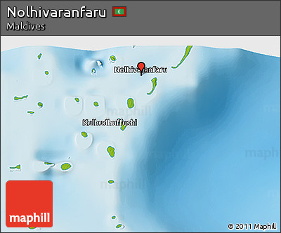Physical 3D Map of Nolhivaranfaru