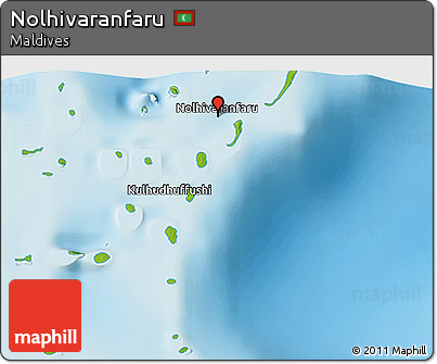 Physical 3D Map of Nolhivaranfaru