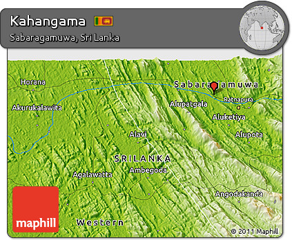 Physical 3D Map of Kahangama