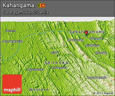 Physical 3D Map of Kahangama