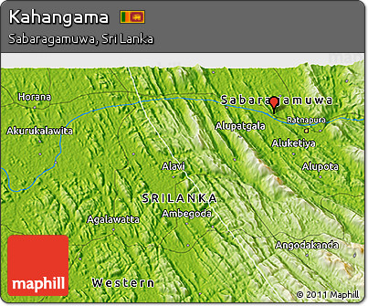 Physical 3D Map of Kahangama