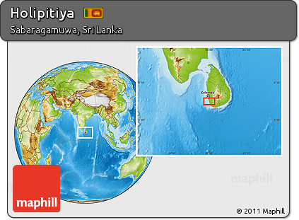 Physical Location Map of Holipitiya