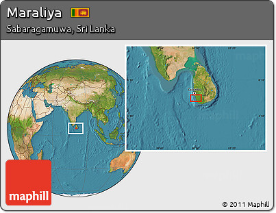 Satellite Location Map of Maraliya
