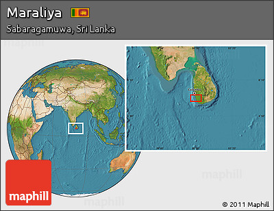 Satellite Location Map of Maraliya