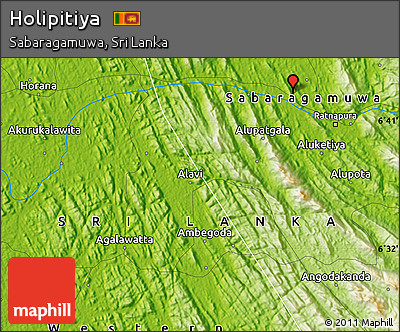 Physical Map of Holipitiya