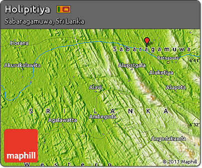 Physical Map of Holipitiya