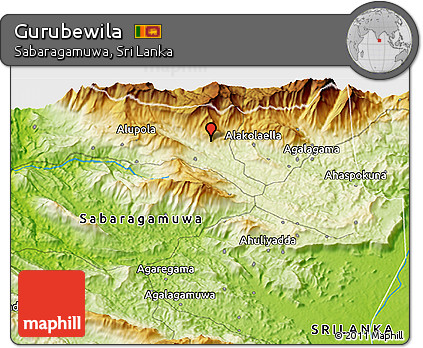 Physical 3D Map of Gurubewila