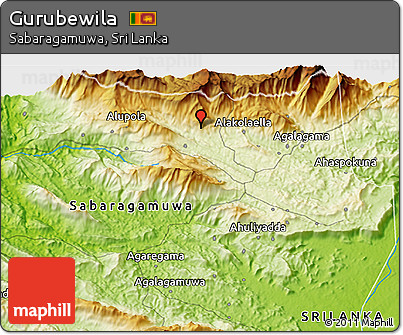 Physical 3D Map of Gurubewila