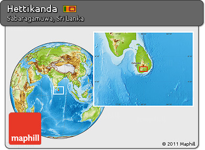 Physical Location Map of Hettikanda