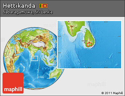 Physical Location Map of Hettikanda
