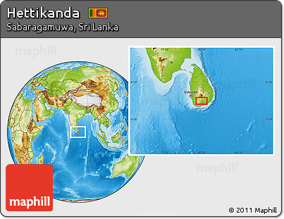 Physical Location Map of Hettikanda